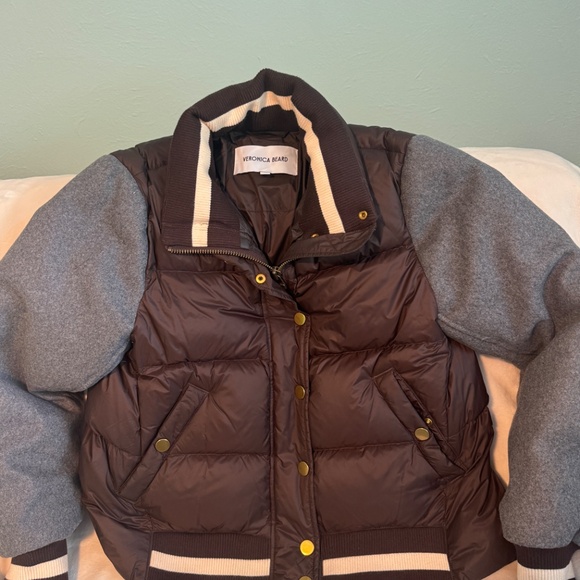 Veronica Beard Ethan Puffer Dark Chocolate - Picture 5 of 7